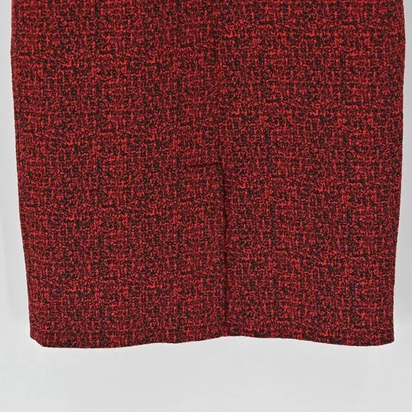 JASON WU Womens Jacquard Red Black Colorblock Sheath Mini Dress Office Size 0 - Picture 9 of 11
